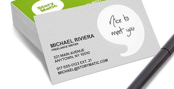 Why Business Cards Can Be a Powerful Marketing Tool