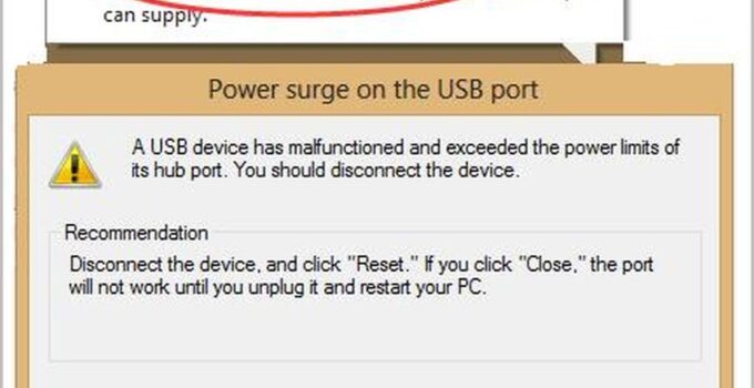 3 Quick Solutions For Power Surge On The USB Port Windows 10