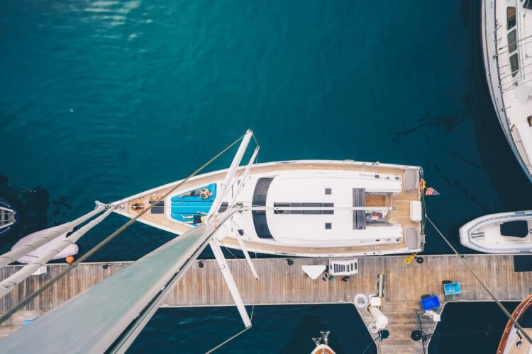 chilling out on boat